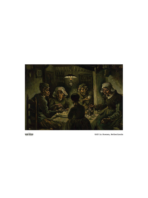 The Potato Eaters Printed Canvas
