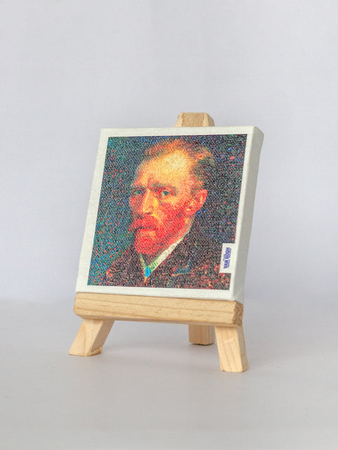 Vintage Portrait Mini Canvas with Easel
