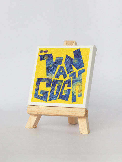 Van Gogh Logo Mini Canvas with Easel