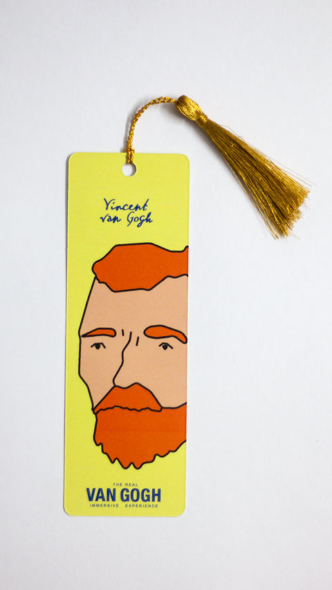 Van Gogh Portrait with Cream Background Bookmark