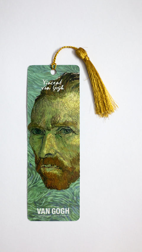 Van Gogh Portrait with Grey Background Bookmark
