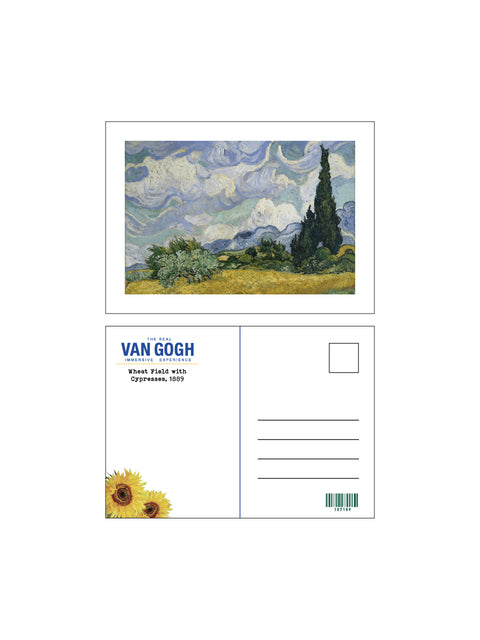 Wheatfield with Cypresses, 1889 Post Card