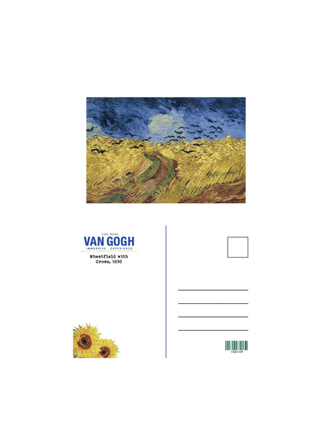 Wheatfield with crows, 1890 Post Card